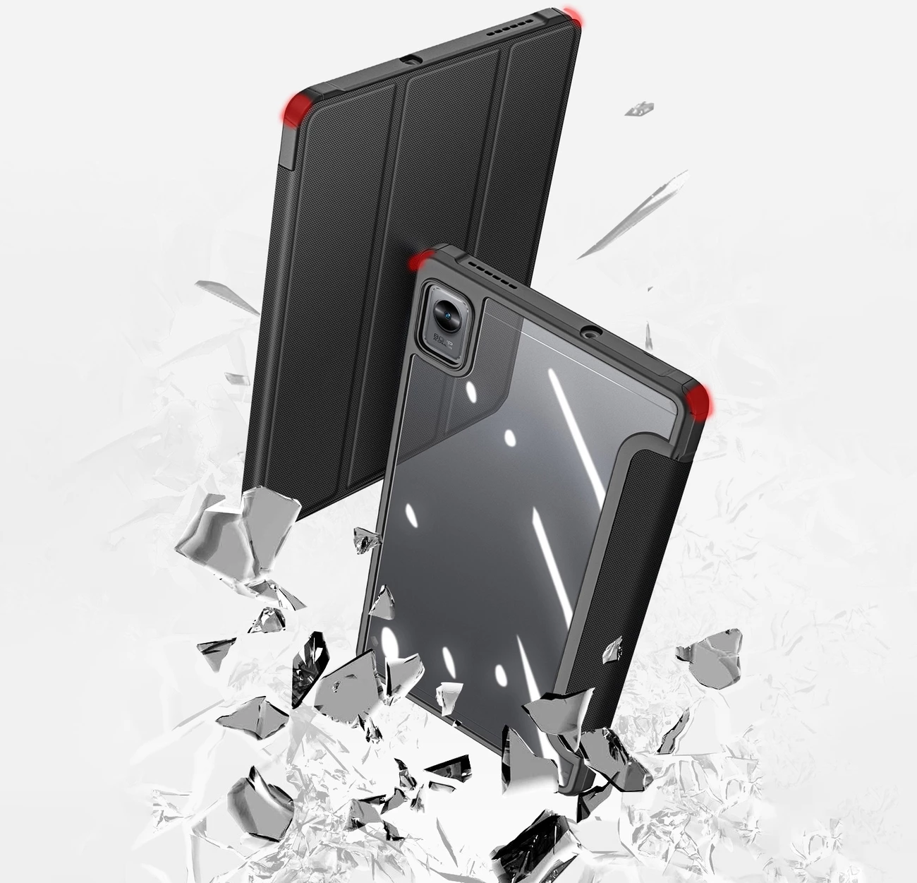 Mbështjellës Dux Ducis Toby Flip për Realme Pad Mini 8.7", i zi