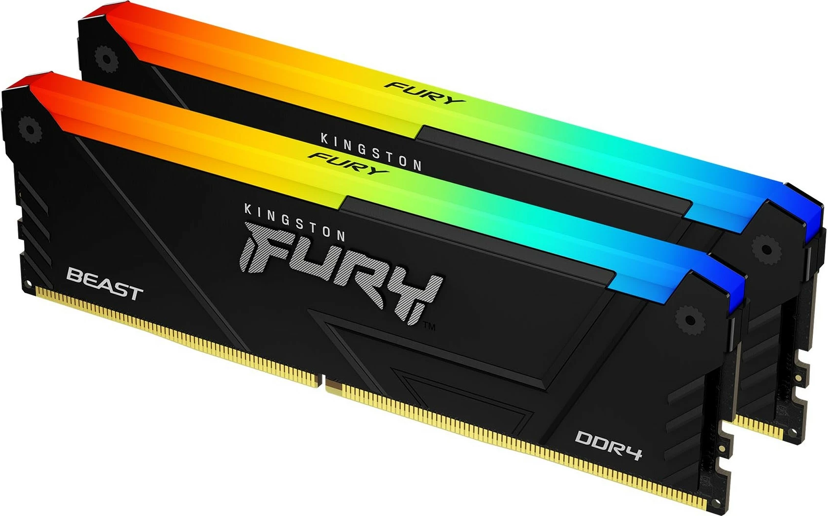 RAM Memorje Kingston FURY Beast RGB 32GB (2x16GB) DDR4 3200MT/s, RGB