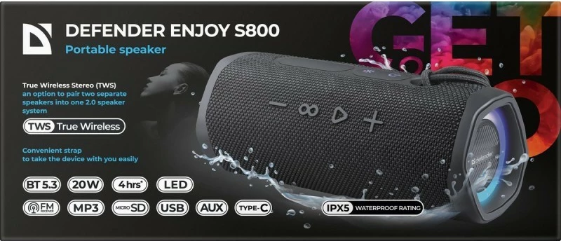 Altoparlant Bluetooth Defender Enjoy S800, 20W, i zi