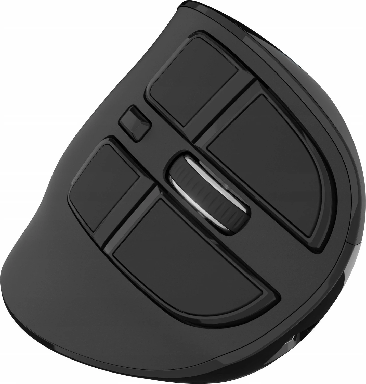 Maus vertikal Natec Euphonie Pro NMY-2291, pa kabllo, Bluetooth 5.0/2.4GHz, 4000 DPI, i heshtur, i programueshëm, i zi