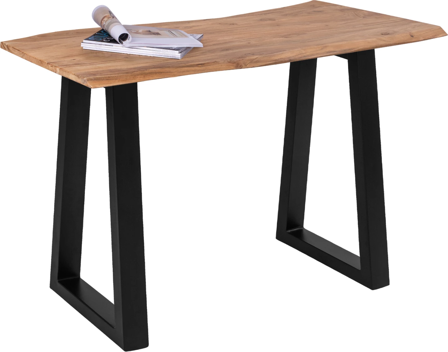 Konsolë druri akacie me këmbë metali, FH8744.11, 120x53x96cm