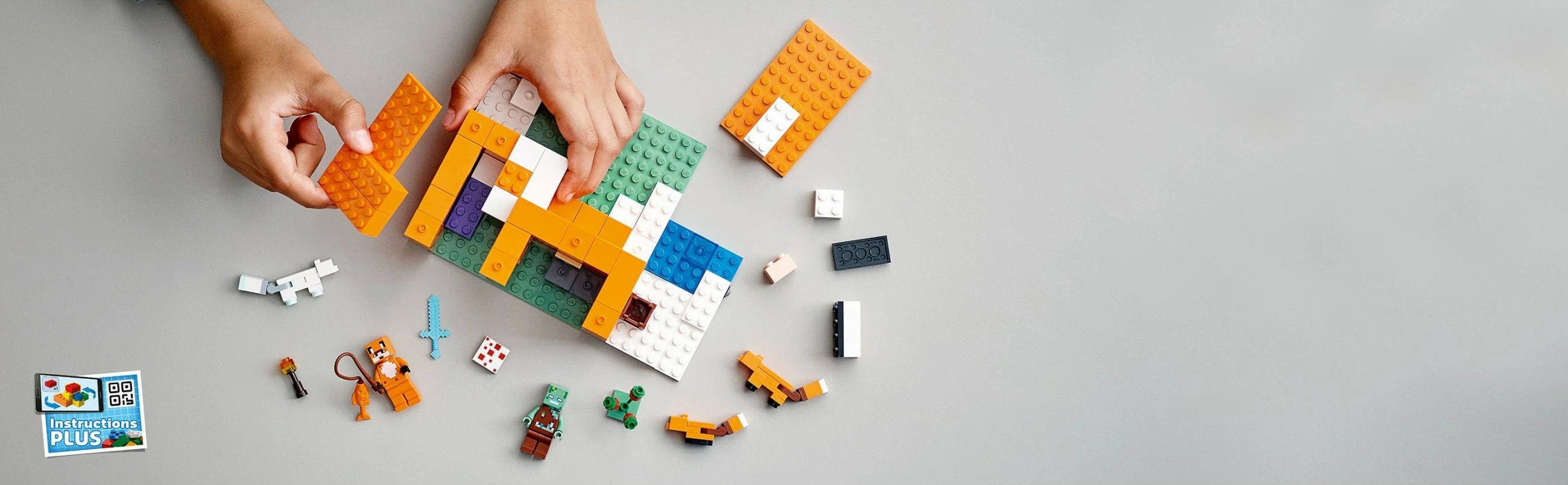 Set ndërtimi LEGO Minecraft The Fox Lodge, 193 pjesë, plastikë, shumëngjyrësh