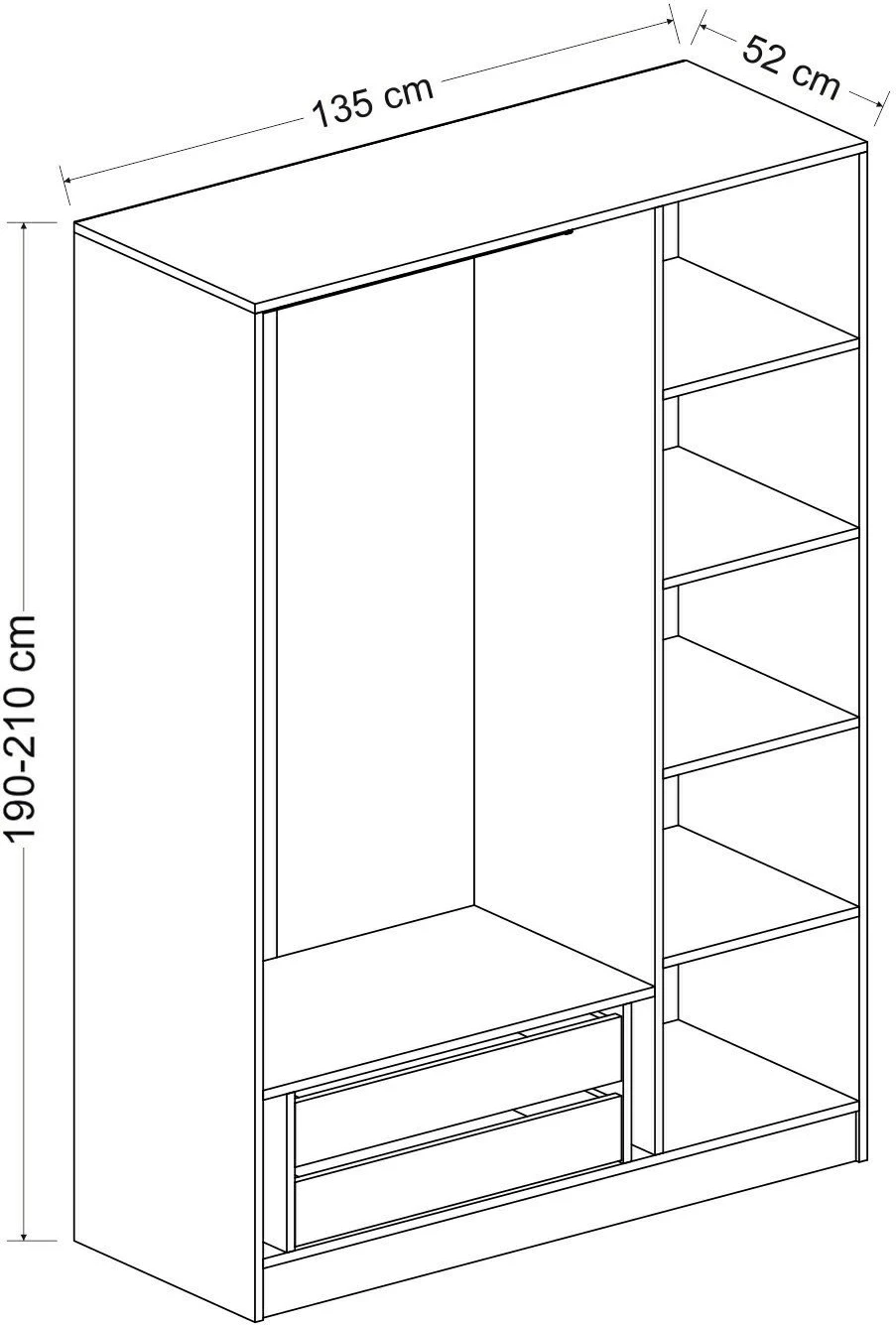 Dollap Hanah Home, Kale, antracit, 2284