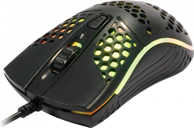 Maus gaming Rebeltec GHOST me tela, 3200 DPI, i zi