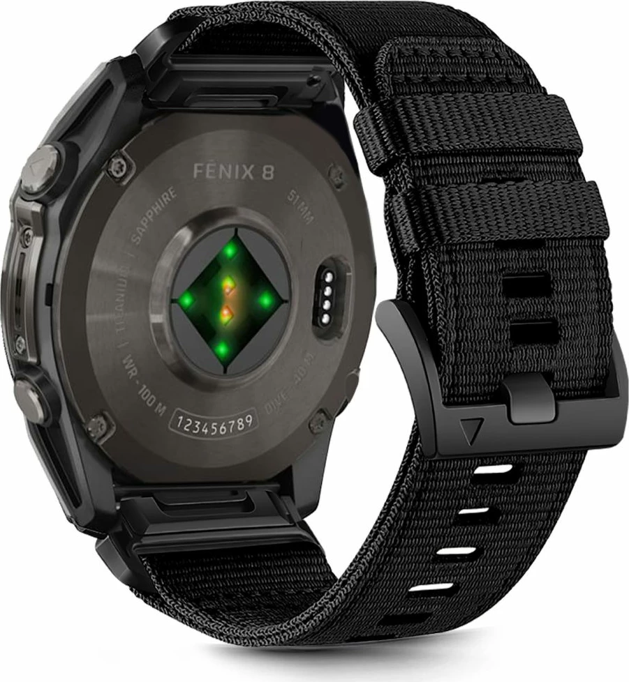 Rrip najloni Tech-Protect për Garmin Fenix 5X/5X Plus/6X/6X Pro/7X/8, 51 mm, i zi