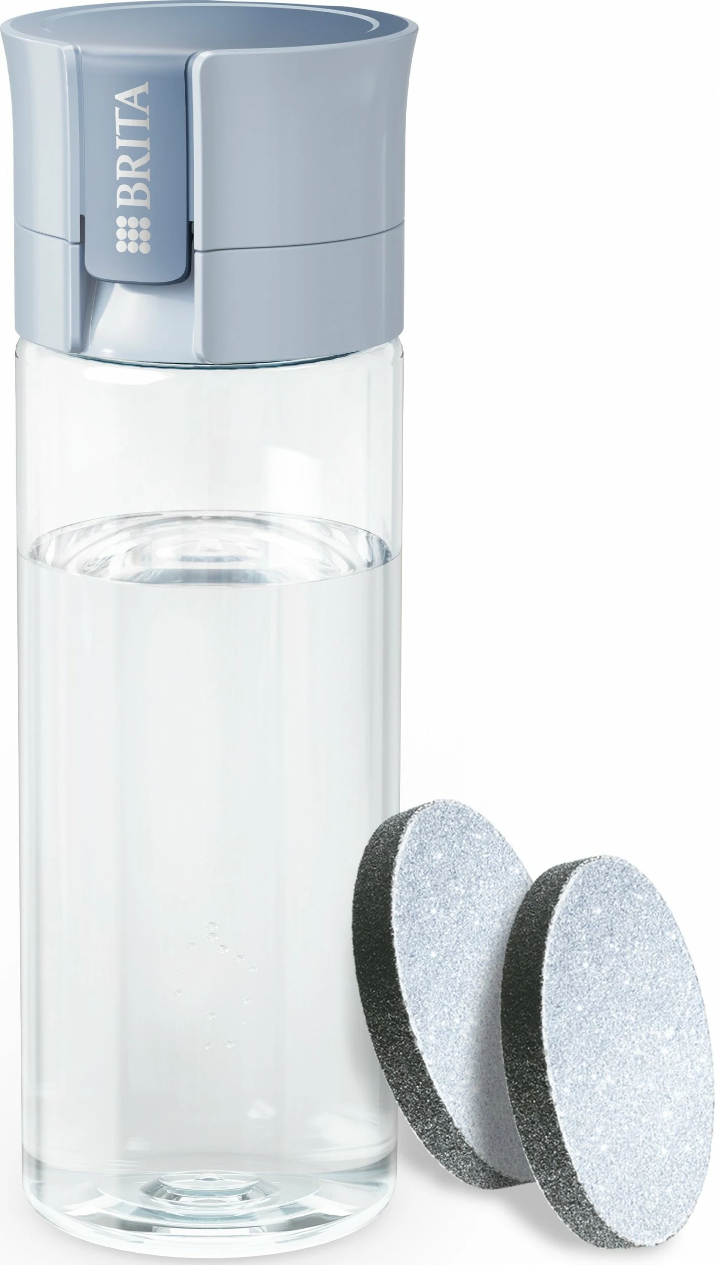 Shishe filtruese uji Brita Vital 600 ml, pastel blu, set me 2 MicroDisc filtra