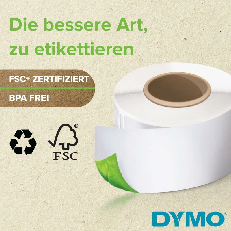 Etiketa adrese DYMO LW Durable 2112289, 32 x 57 mm, 1 x 800 etiketa, bardhë