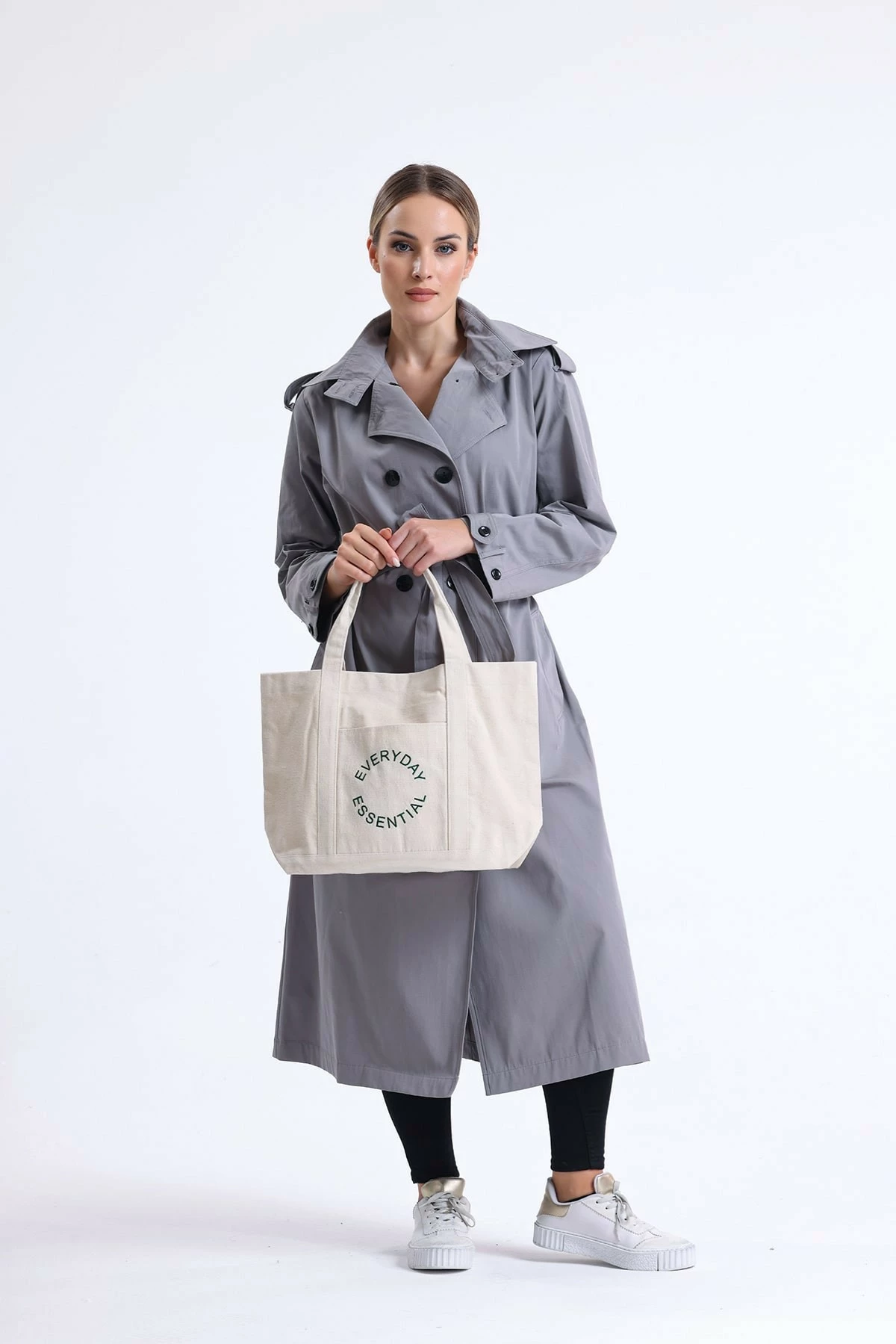 Çantë tote krem Zoozie Bags, 2142