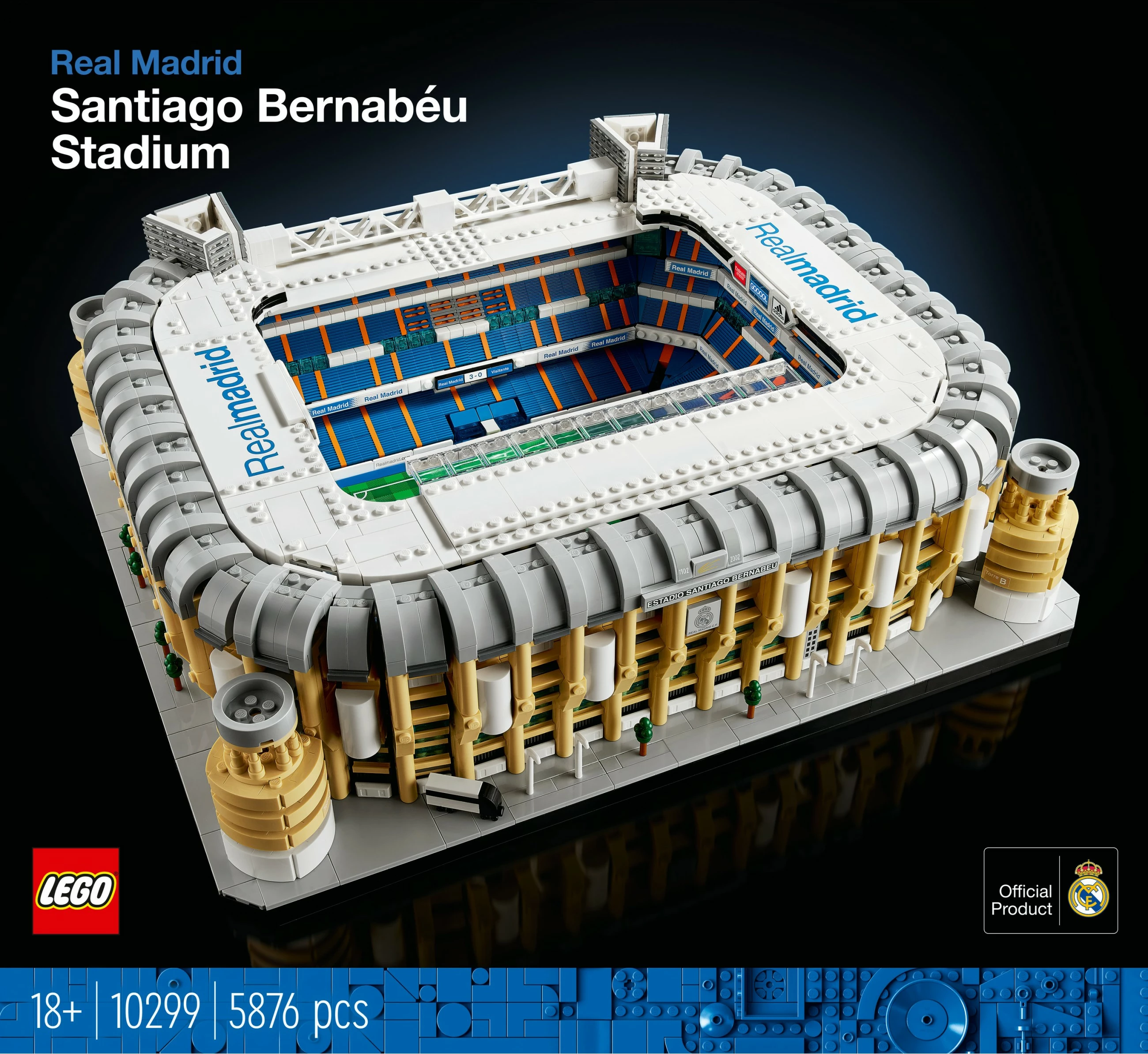Set ndërtimi LEGO Creator Expert Real Madrid – Santiago Bernabéu Stadium, 5876 copë, plastikë