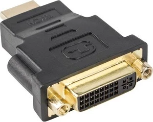 Ndërrues gjinie kabllo Lanberg AD-0014-BK HDMI DVI-D (F) Zi