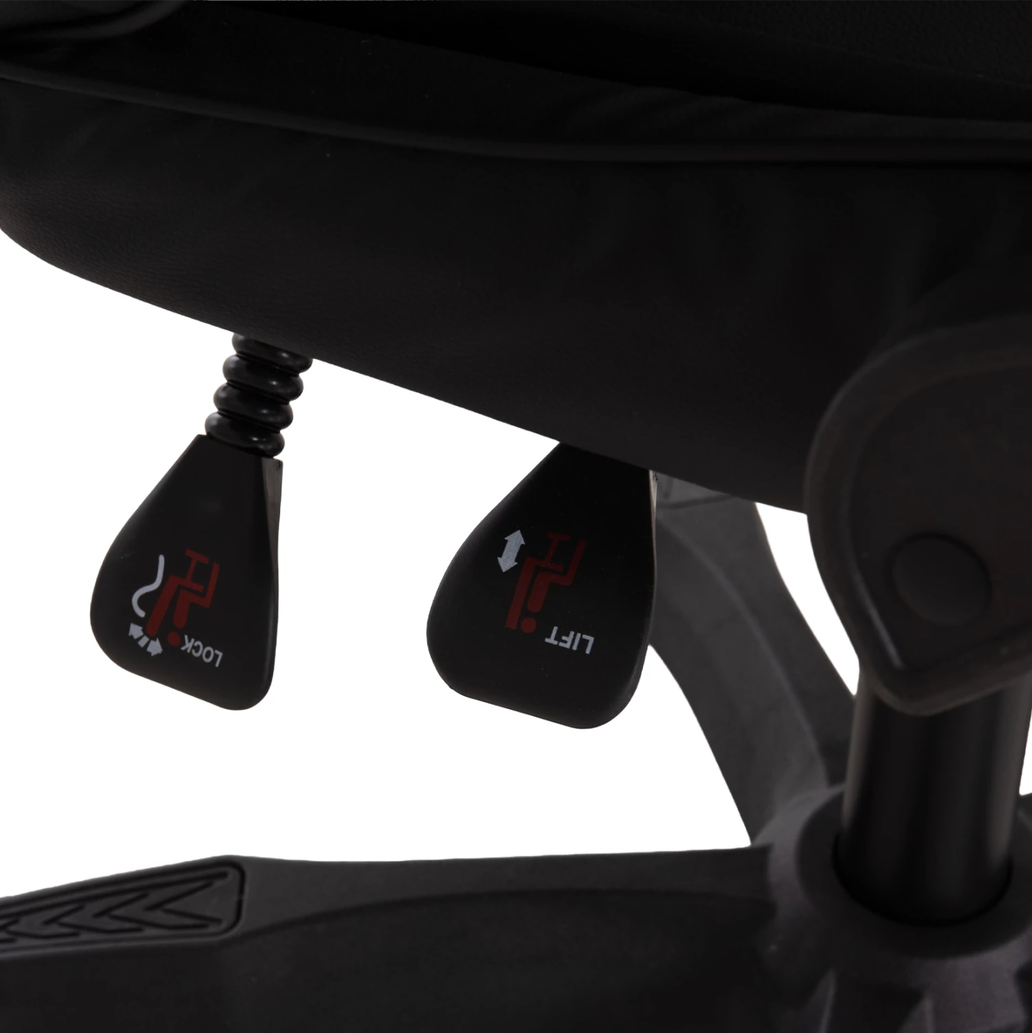 Karrige gaming STRATUS FH1231.01, e zezë, me jastëkë për mes dhe qafë, 62x62x119cm