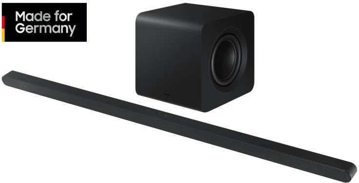 Soundbar Samsung HW-S810GD/ZG 3.1.2 me Dolby Atmos pa tela, Q-Symphony, ultra i hollë, e zezë, set 2 pjesë