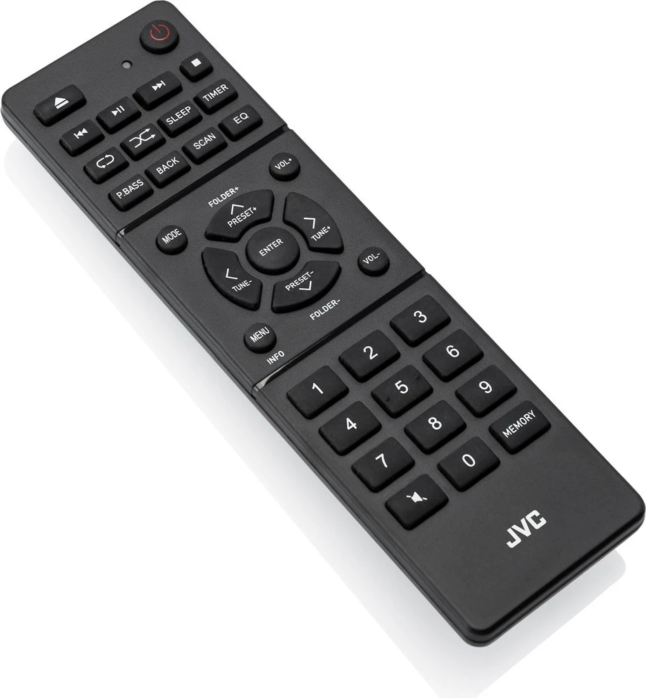 Radio boombox JVC RD-E874B, Bluetooth, 20 W, MP3, FM, E zezë/Argjendtë