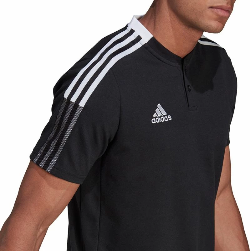Maicë polo për meshkuj adidas Tiro 21, e zezë