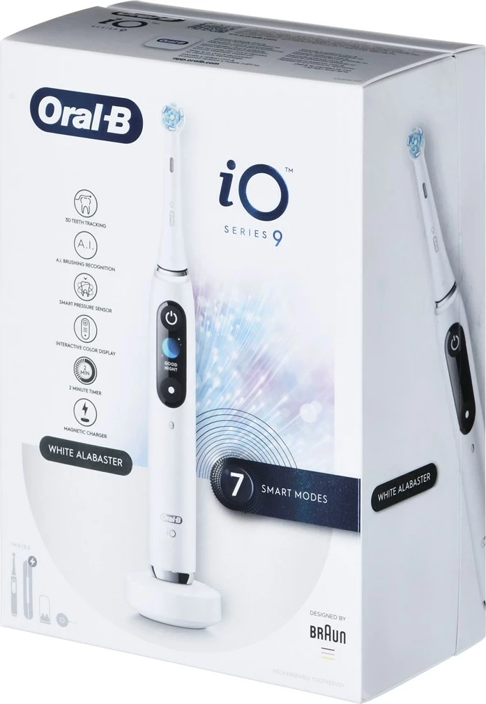 Furçë dhëmbësh elektrike Braun Oral-B iO Series 9, e bardhë