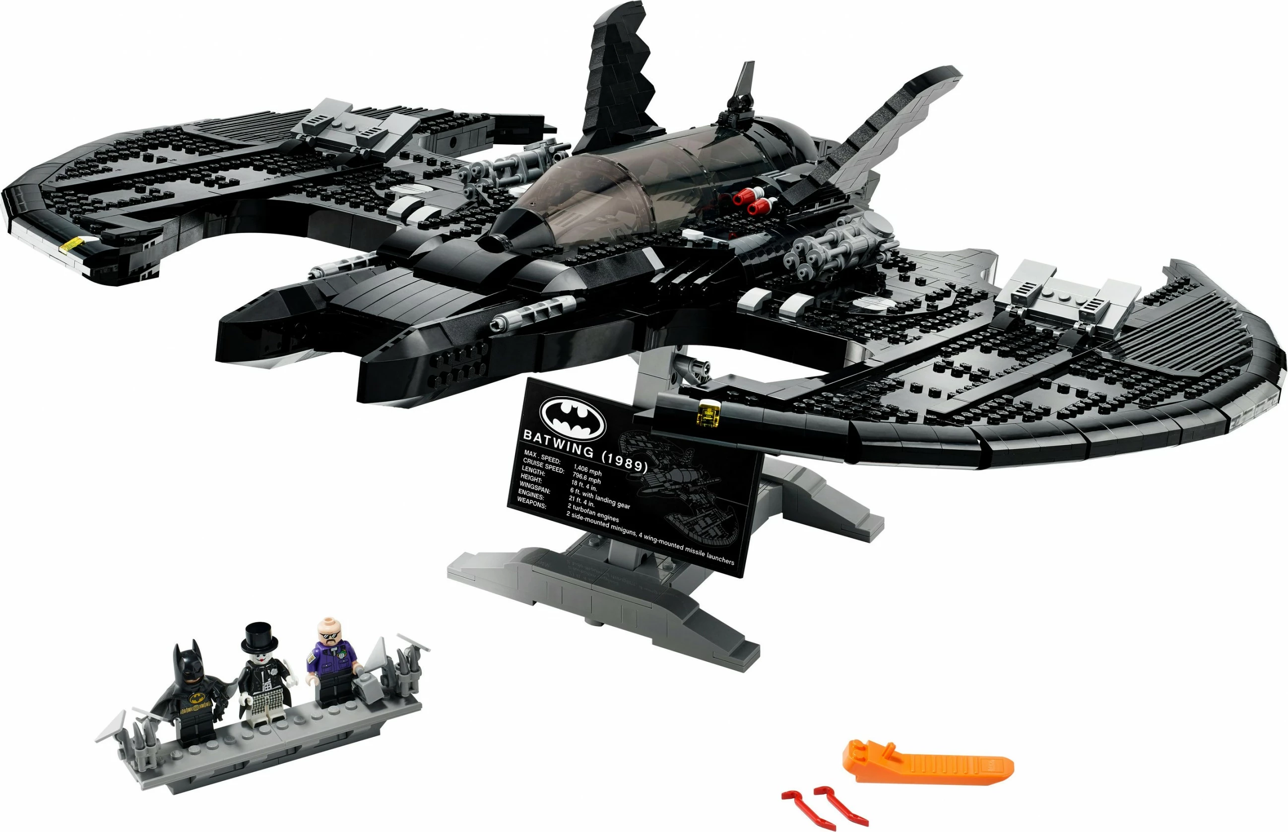 Set ndërtimi LEGO DC Comics Super Heroes 1989 Batwing, 2363 copë, plastikë, shumëngjyrësh