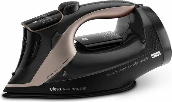 Hekur me avull UFESA Nova Infinity 80106062 3450W 350ml, zi/rozë ari