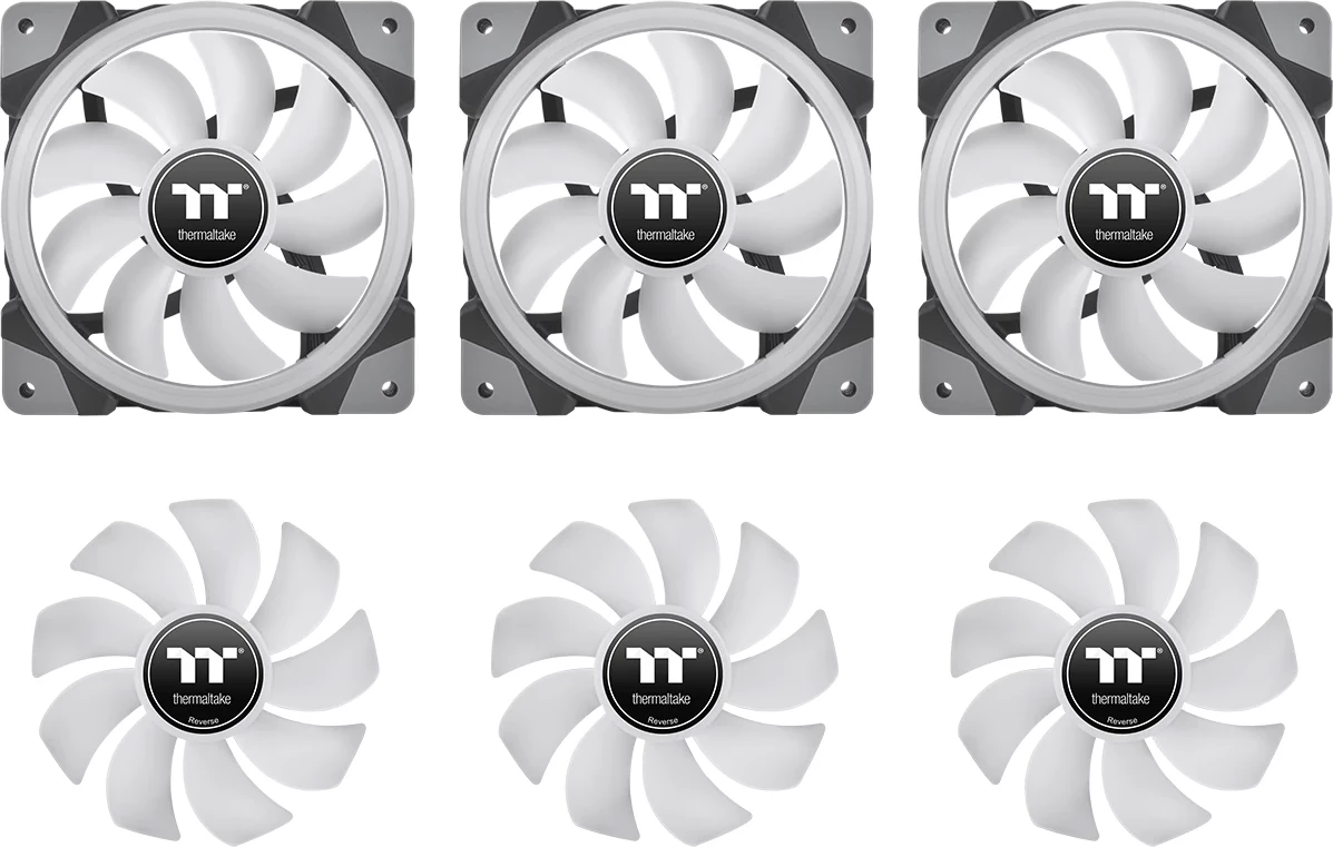 Ventilator kasë Thermaltake SWAFAN EX14 RGB 140mm 3 copë, i zi