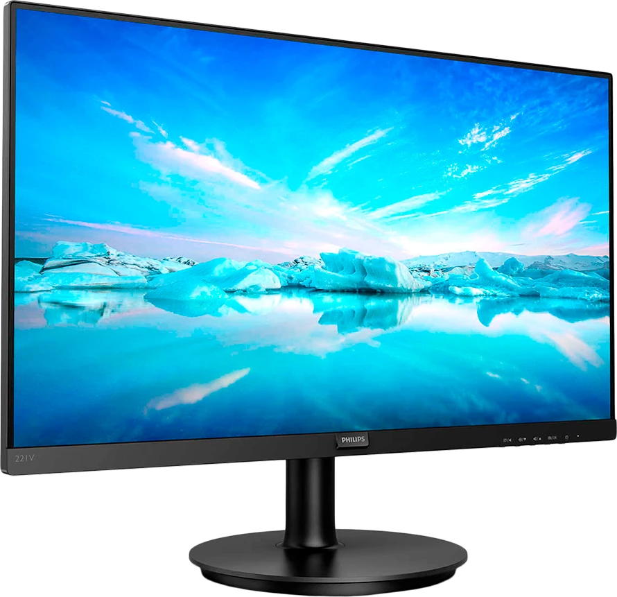 Monitor Philips 221V8A 22\" FHD VA 75Hz 4ms Adaptive Sync me altoparlantë, i zi