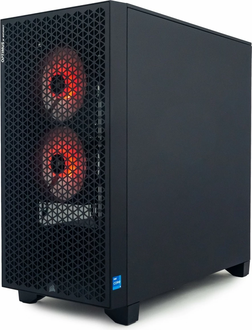 Kasë OPTIMUS E-Sport GA520T-CR2, Ryzen 5 5600X, 16 GB RAM, 1 TB SSD, Radeon RX 7600, e zezë