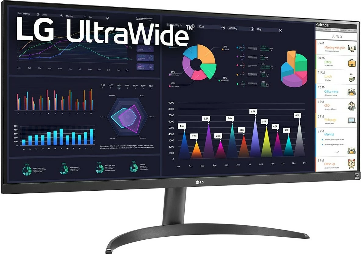 Monitor LG UltraWide 34WQ500-B, 34", UWFHD, 100Hz