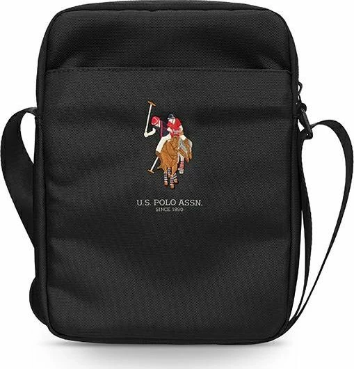 Çantë për tablet/laptop 10" U.S. Polo Assn USTB10PUGFLBK, rrip supe i rregullueshëm dhe i heqshëm, najlon, e zezë