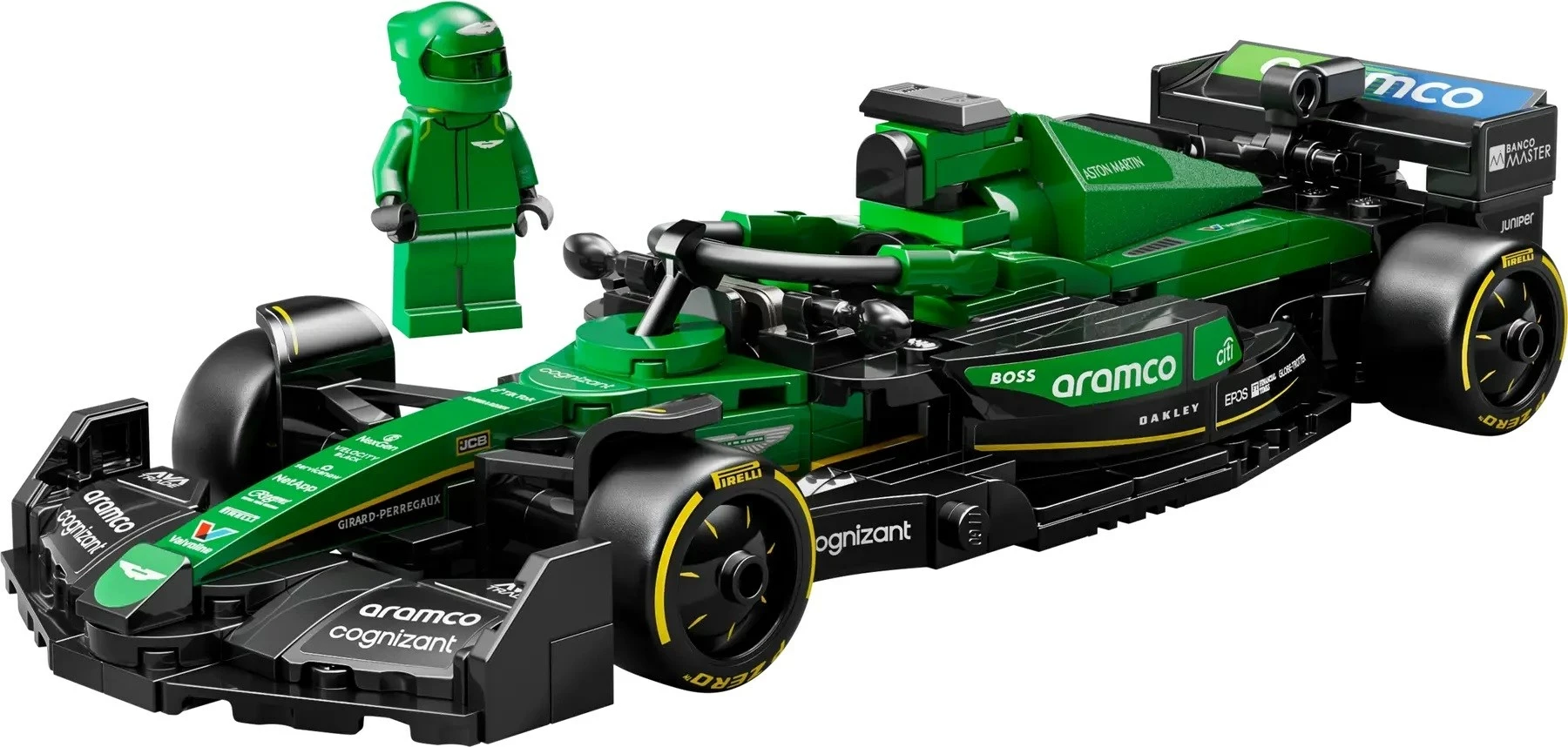 Set LEGO Speed Champions Aston Martin Aramco F1 AMR24, 269 pjesë, Jeshile