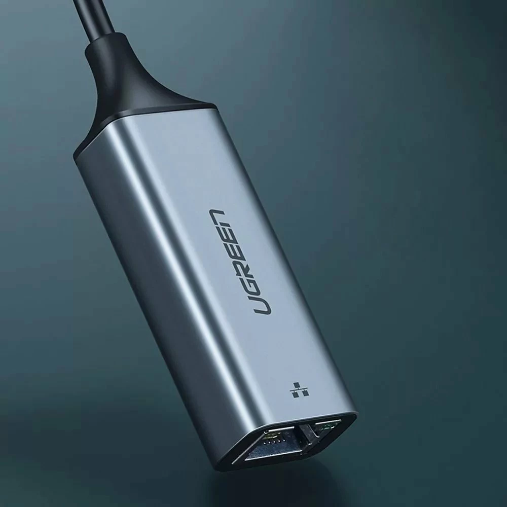 Adapter rrjeti USB-C në RJ45 Ugreen CM199 1Gbps, 50737B, gri