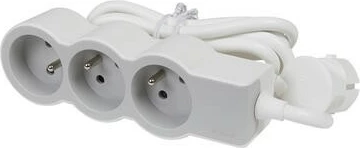 Zgjatues Legrand 049470, 3x2P+Z, 1.5m, Bardhë/Gri