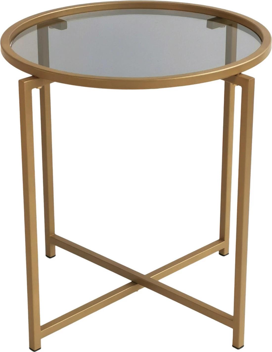 Tavolinë kafeje Hanah Home, S407K, ngjyrë ari dhe fume