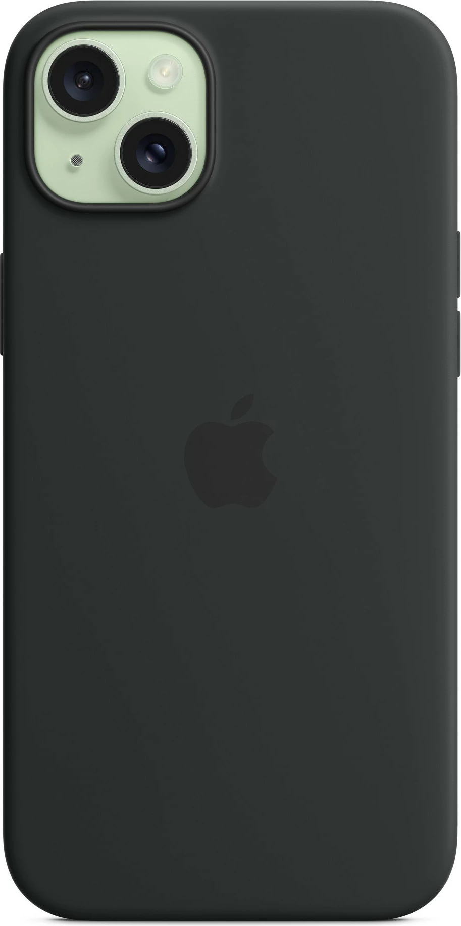 Mbështjellës Apple iPhone 15 Plus, MagSafe, Silikon, Ngjyrë e zezë
