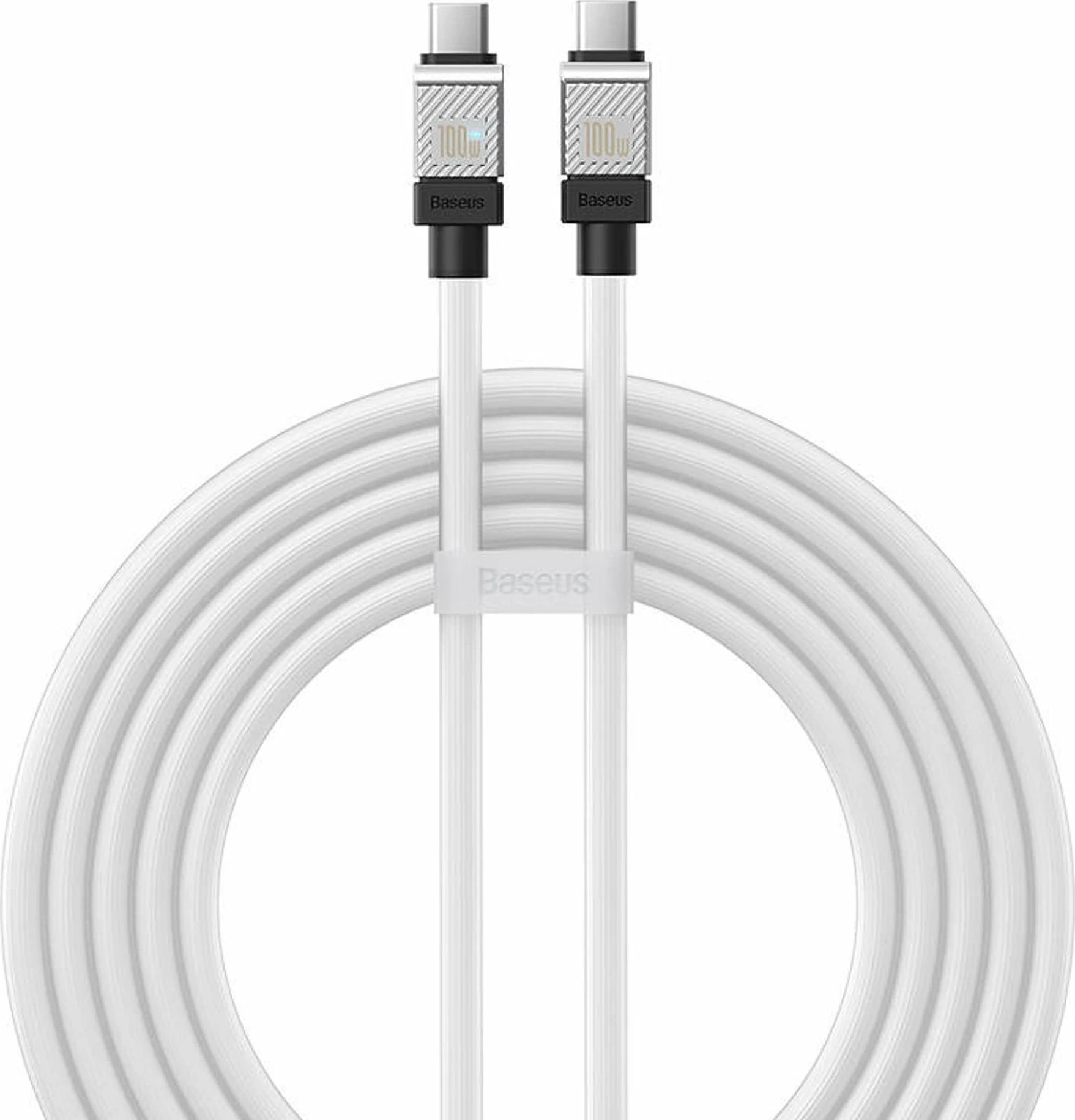 Kabl USB-C Baseus CAKW000302 USB-C në USB-C 2 m 100 W 480 Mbps i zi
