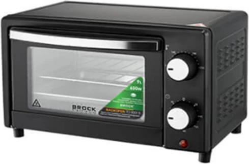 Furrë elektrike mini Brock TO 9001 B, 9 L, 650 W, me konvekcion, e zezë