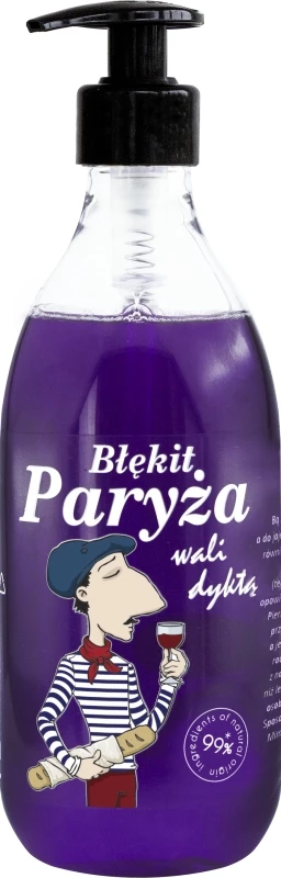 Xhel dushi dhe për duar LaQ Shots! Blue of Paris për meshkuj, 500ml