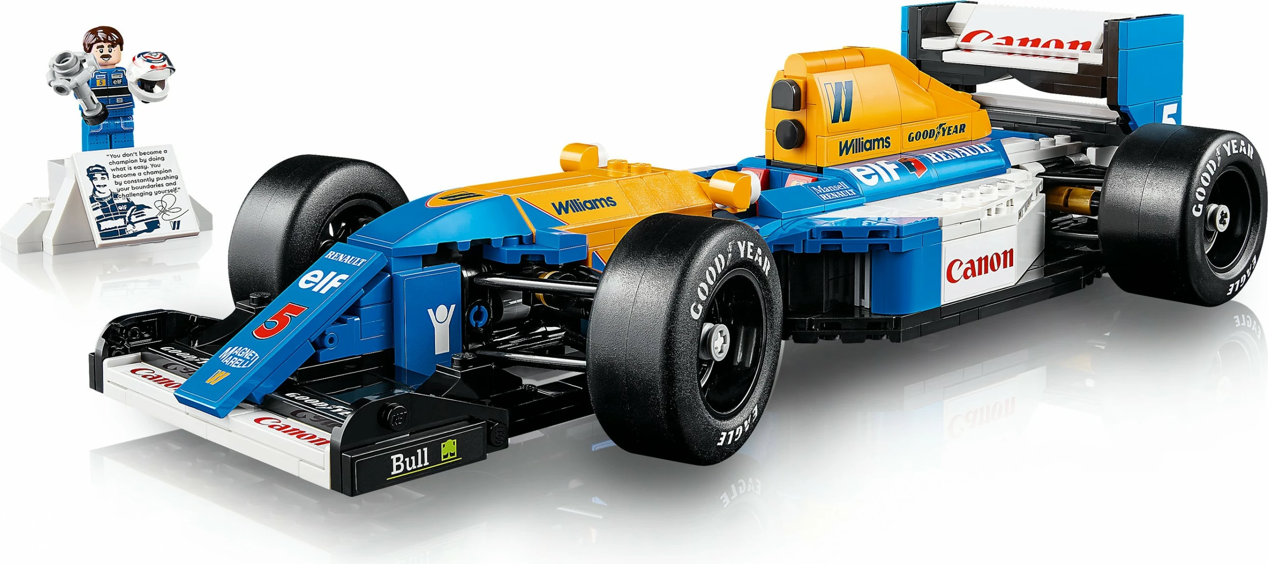 Set ndërtimi LEGO Williams Racing FW14B & Nigel Mansell, 799 pjesë, shumëngjyrësh