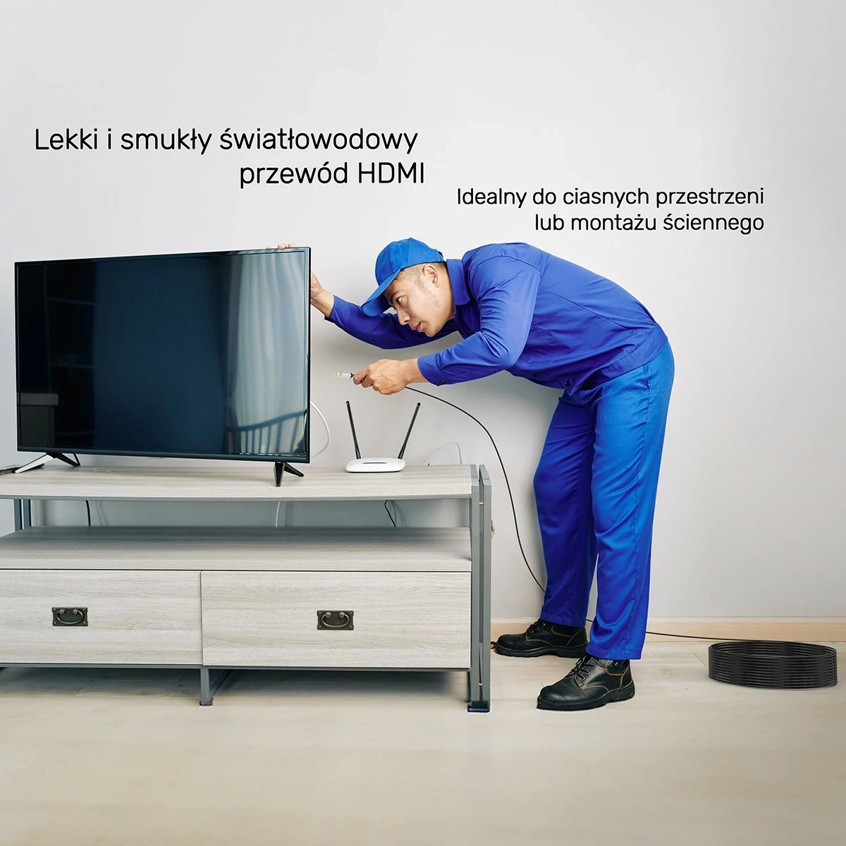 Kabëll HDMI optik Unitek 2.0 AOC 4K 60Hz 30m silver-black