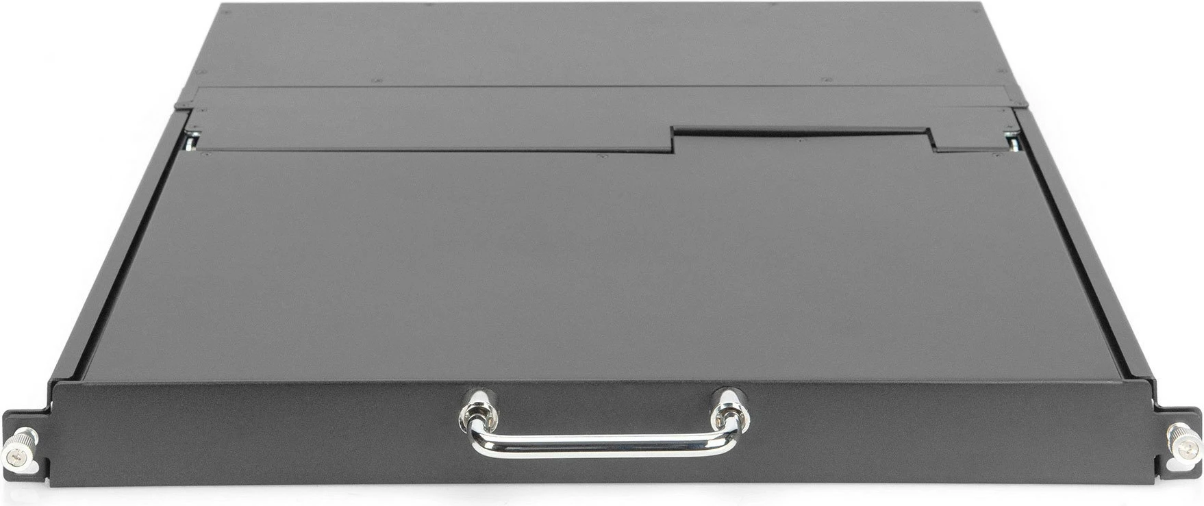 Konsolë modulare Digitus 17" HD LCD, 8-port CAT5 KVM, QWERTZ, e zezë