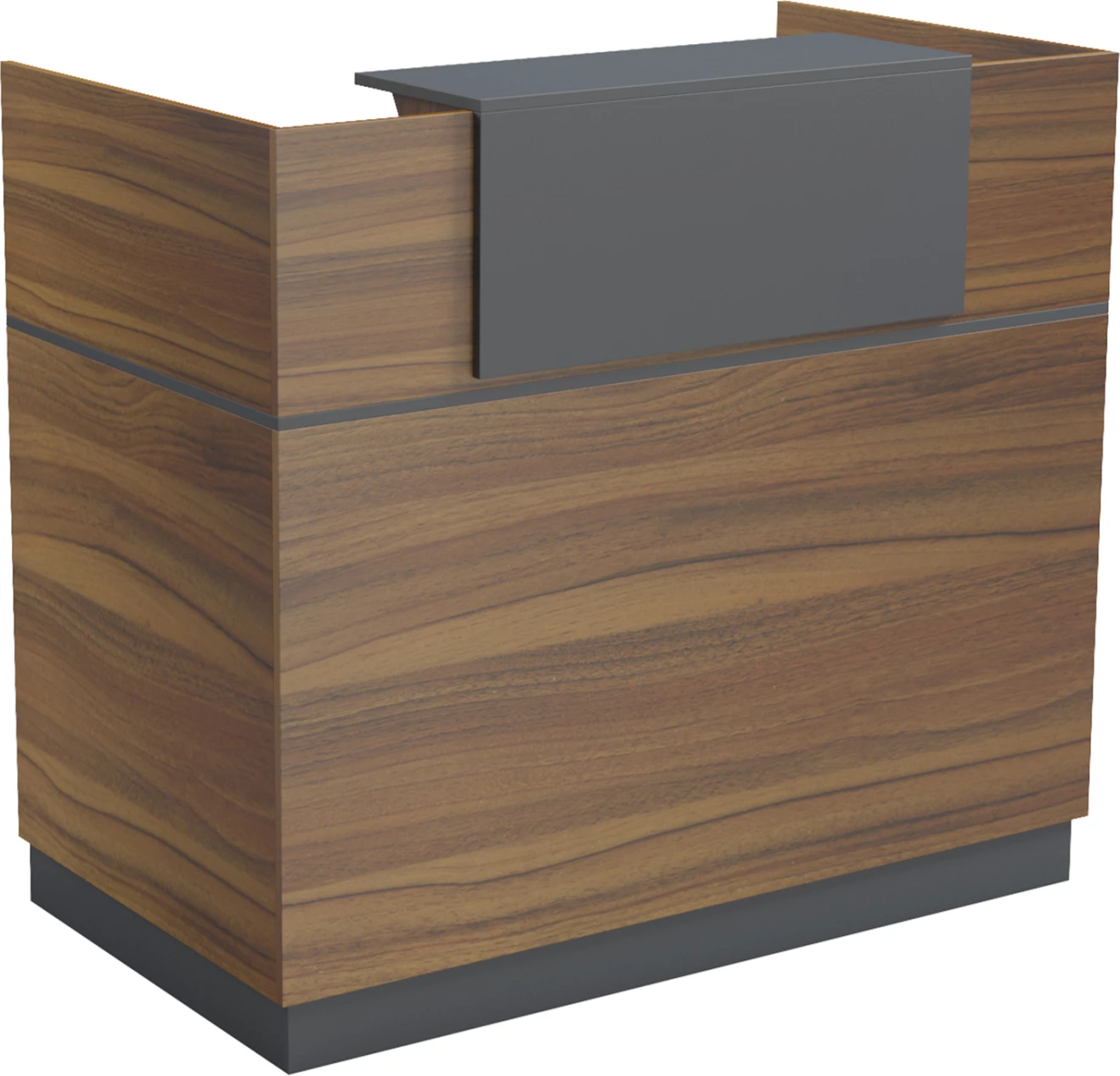 Banak recepsioni profesional BARRY, ngjyrë arrë/gri, FH2152.03, 120x70x110cm