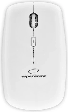 Maus Esperanza EM120W, wireless, 2400 DPI, i bardhë