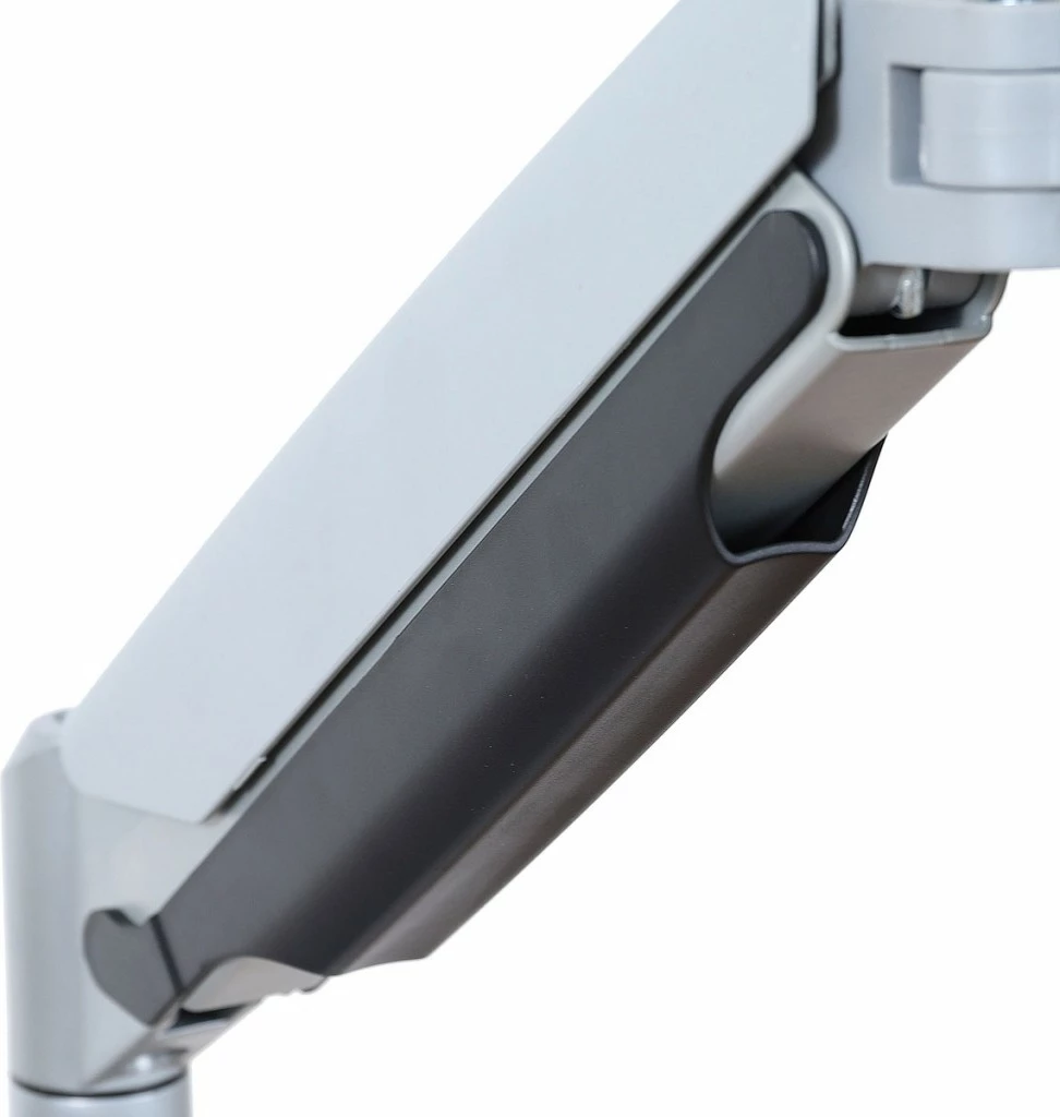 Mbajtëse tavoline me gaz për monitor ART RAMM L-35HD, 17-45", 1xUSB-A 3.0, 1xUSB-C, Gri/Argjend