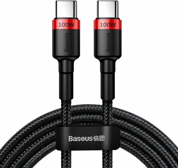 Kabel USB-C në USB-C Baseus BSU1520REDBLK 2 m 100W USB 3.0, zi/kuq