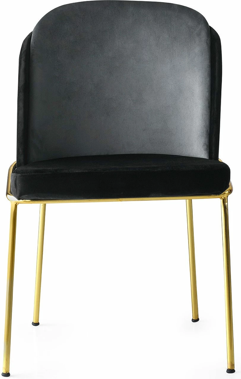 Set karrigesh (4 copë), Hanah Home, Dore - 103 V4, ngjyrë e zezë dhe ari