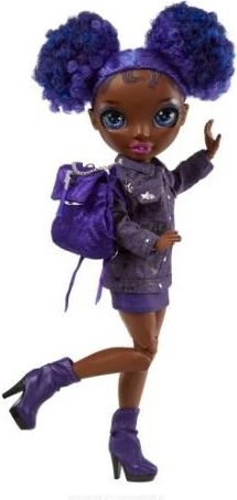 Kukull Rainbow High Junior Krystal Bailey me aksesorë, 23 cm, vjollcë