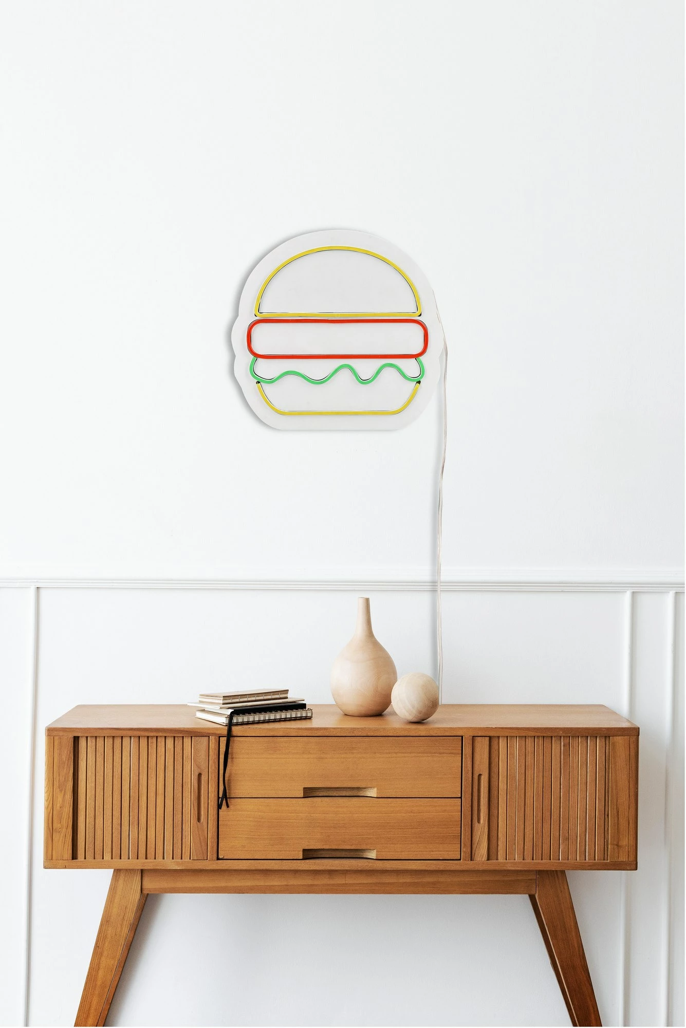 Dritë dekorative LED, plastikë, hamburger, shumëngjyrëshe