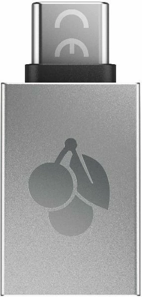 Adapter USB Cherry 61710036, USB-A në USB-C, Argjendtë