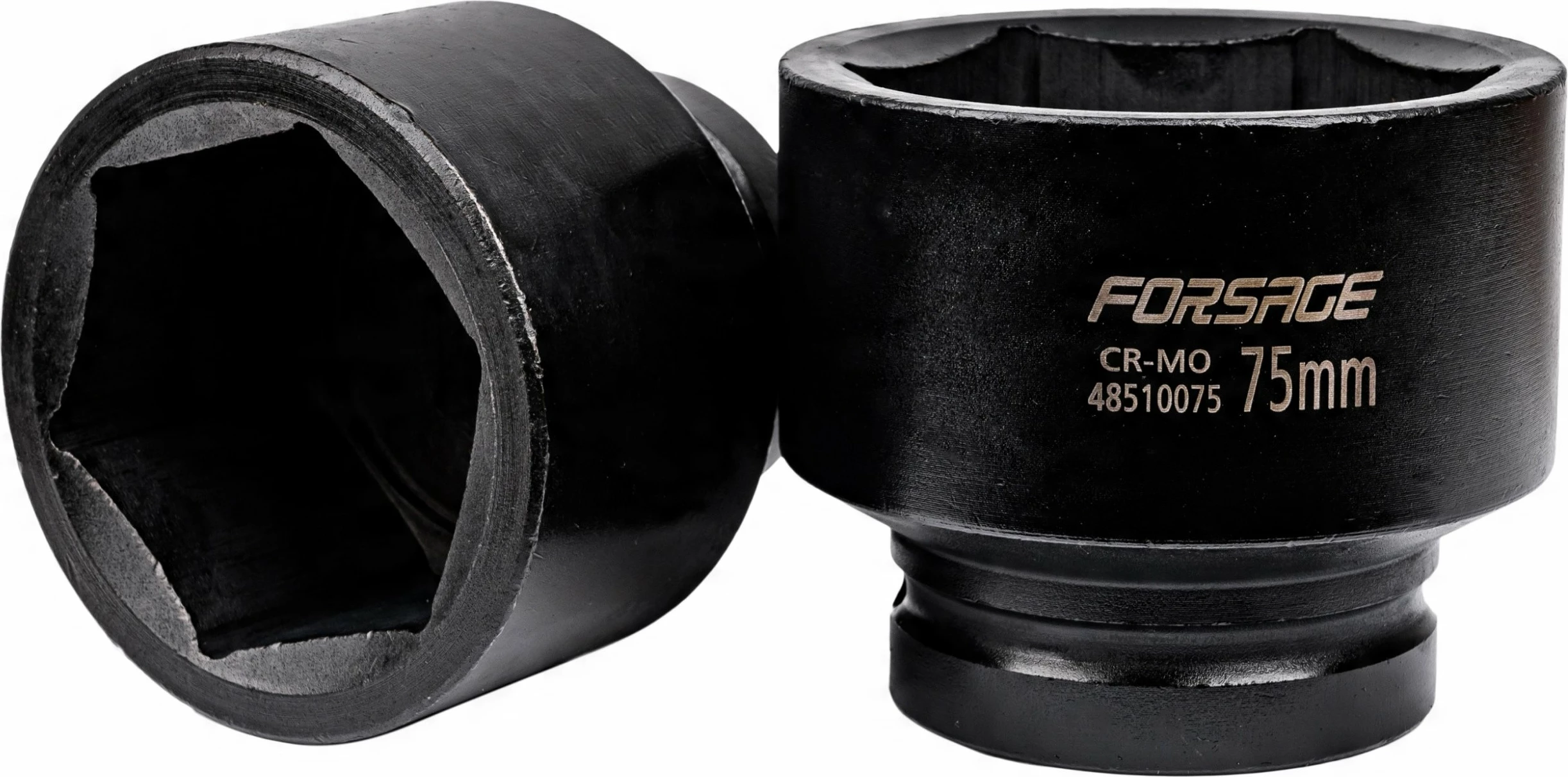 Kokë impakti Forsage 48510075 1\" 75mm Hex, e zezë, 1 copë