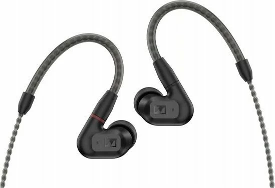 Kufje Sennheiser IE 200 me kabllo 3.5 mm, driver dinamik TrueResponse 7 mm, 6–20000 Hz, set adaptera S/M/L, të zeza