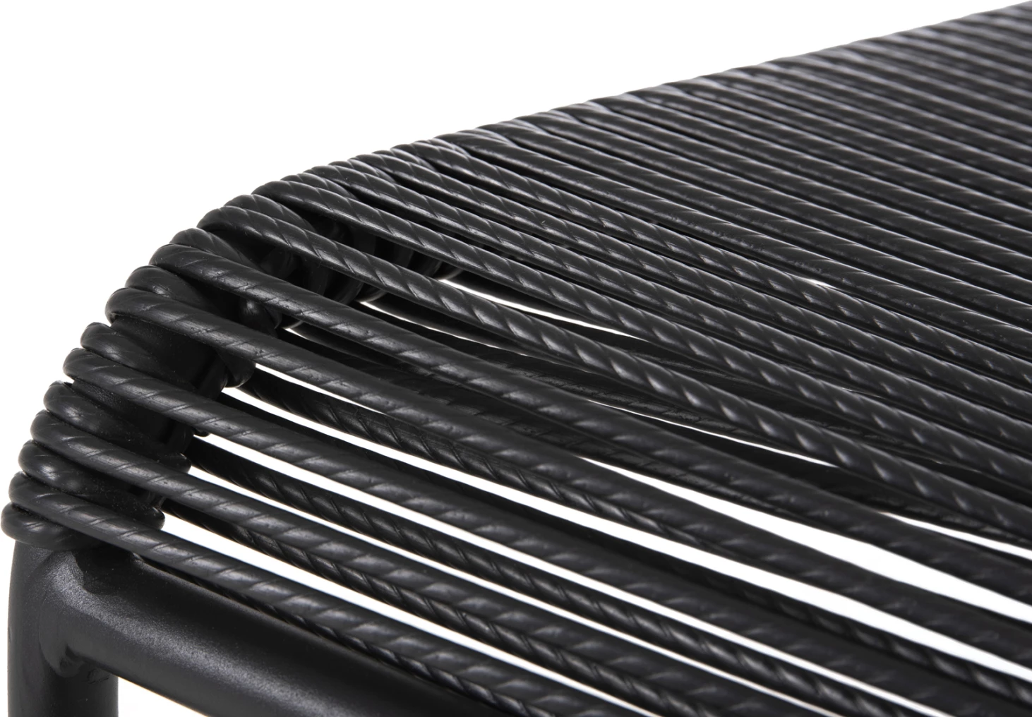 Karrige SUKI FH6053.02 metal dhe ratan sintetik, ngjyrë e zezë, 54x62x80H cm