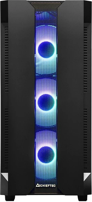 Kasë Chieftec Hunter GS-01B-OP, midi tower, xham i temperuar, RGB, e zezë