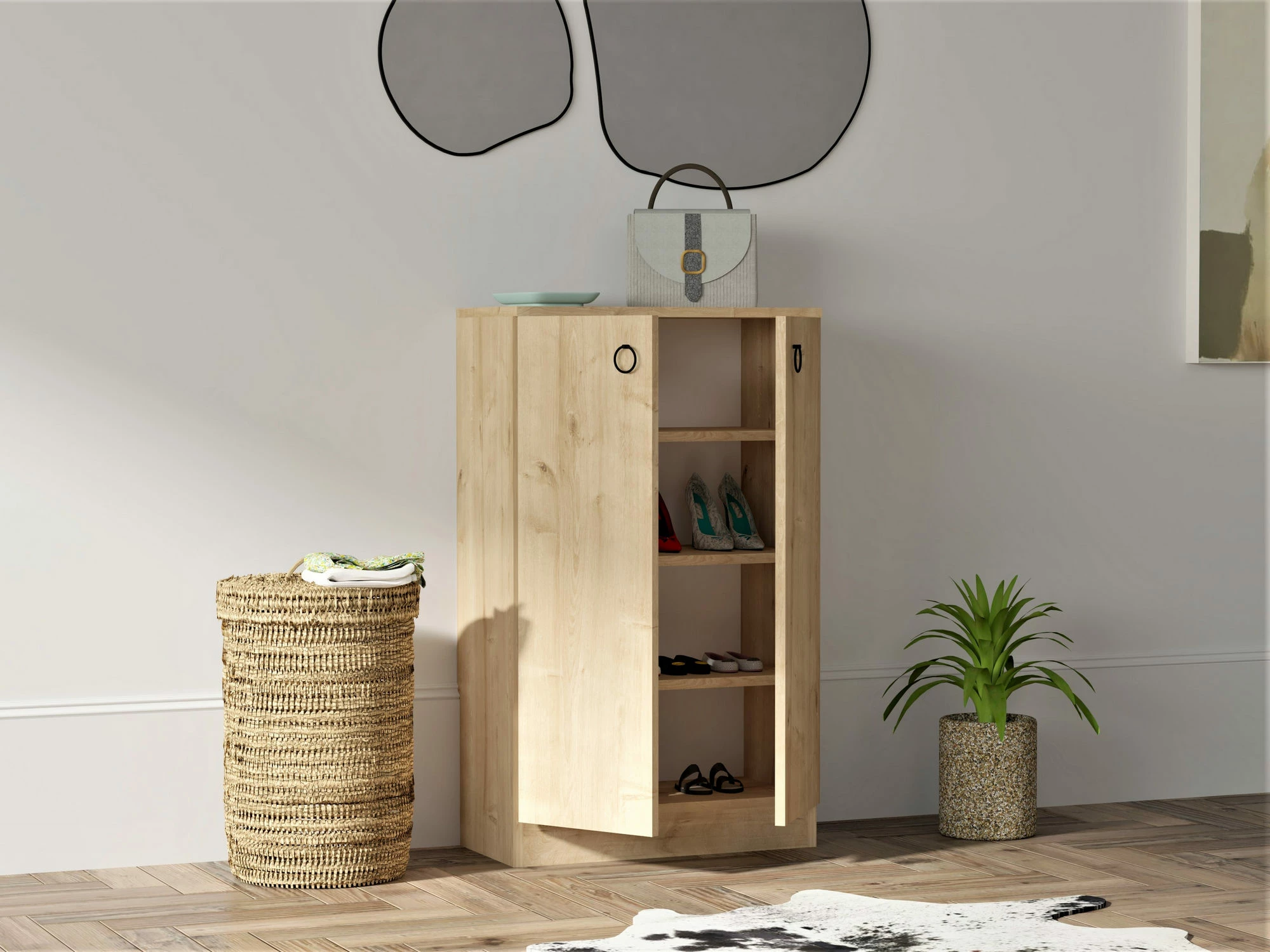 Dollap këpucësh Skye Decor, ngjyrë Sapphire, Defne